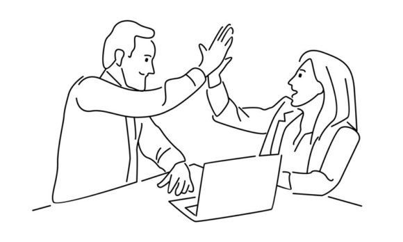 Download Businessman and Businesswoman Discussion - Discussion Collection