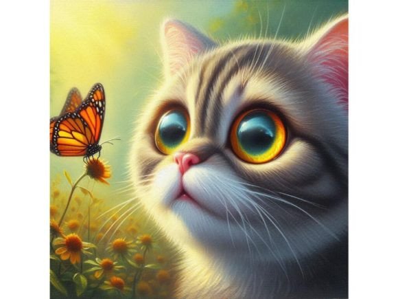 Download A Curious Cat with Wide Eyes Watching a - Premium Resources