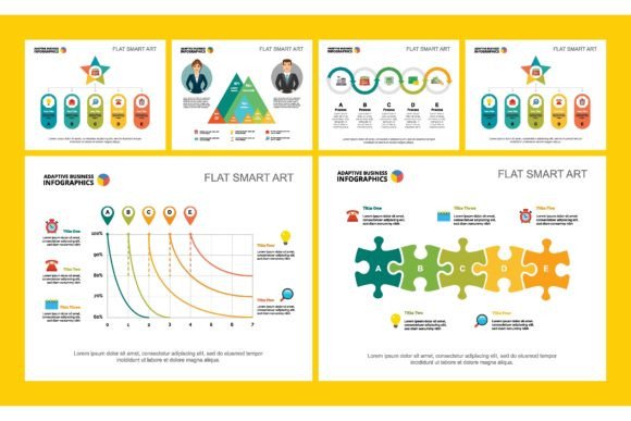Download Colorful Infograph Charts Set. Business - Set Collection