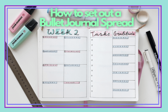 Download How to Set out a Bullet Journal Spread - Set Collection