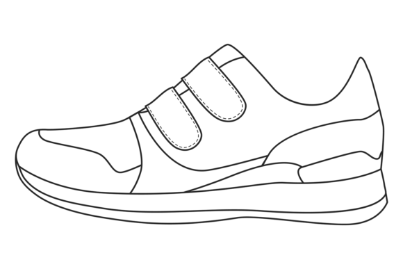 Download Casual Sneakers Line Icon. Athletic Walk - Casual Collection