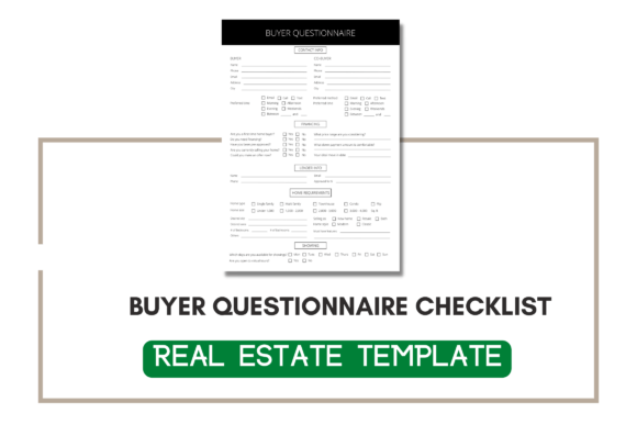 Download Editable Buyer Questionnaire Checklist - Buy Collection