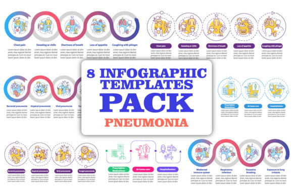 Download Pneumonia Categorization Infographic Set - Set Collection
