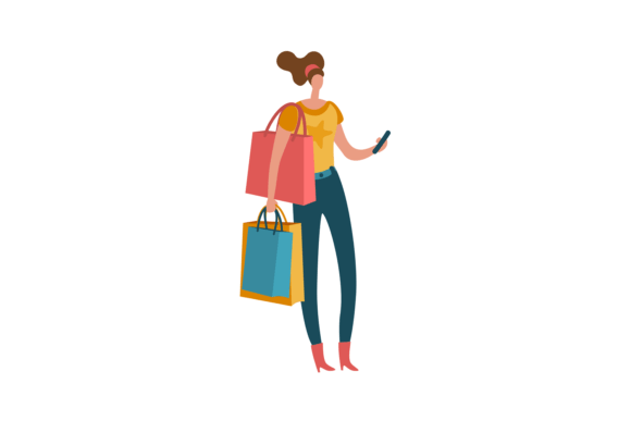 Download Shopping Woman. Beautiful Fashion Buyer - Buy Collection